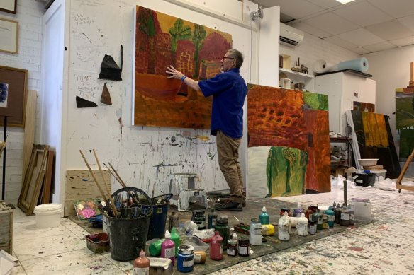 Idris Murphy in his studio.