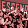 Essendon coach Ben Rutten, and the 2000 premiership team. The Bombers have released a five-year blueprint for success.