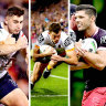 Jesse Arthars, Fletcher Baker, Corey Oates and Corey Jensen will be vying to fill the huge voids in the Brisbane Broncos line up.