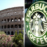 When in Rome...have some Starbuck’s coffee?