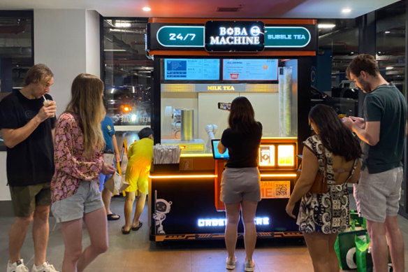 The Boba Machine was developed by three UQ alumni in Brisbane.