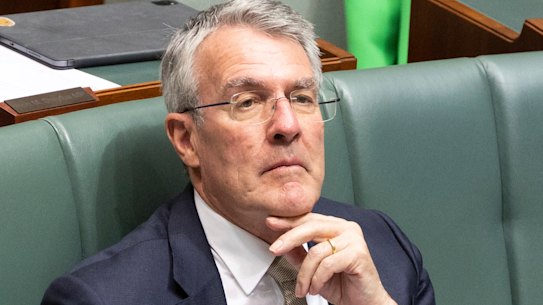 Attorney-General Mark Dreyfus during Question Time at Parliament House in Canberra on Tuesday 22 November 2022. fedpol Photo: Alex Ellinghausen