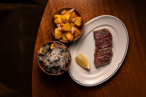 Wagyu strip loin at The Oriana restaurant. 