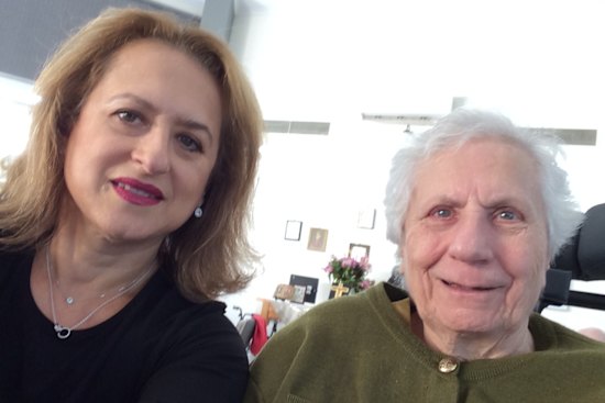 Christine Golding and her mother, Efraxia, at St Basil's.