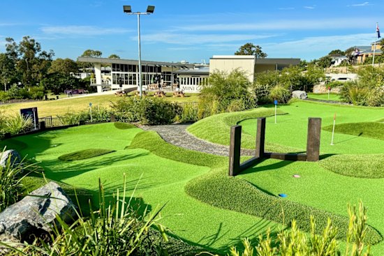 Pacific Golf Club Mini Golf Course is one of 14 designed by Capalaba’s Min Golf Creations.