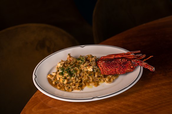 Lobster tagliatelle at The Oriana restaurant.