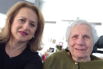 Christine Golding and her mother, Efraxia, at St Basil's.