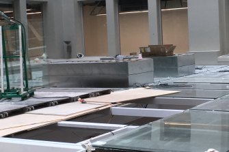Valmont's construction site in the CBD hours after Wesley's death.