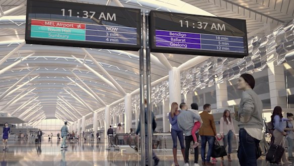 Proposed airport rail Sunshine route. 