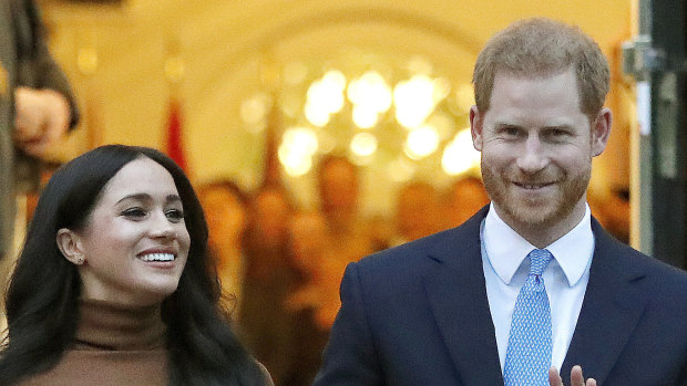 Britain's Prince Harry and Meghan, Duchess of Sussex. 