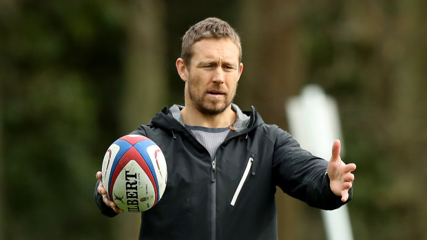 Jonny Wilkinson, seen here at England training in March, has spoken about his mental health battles during his playing days.
