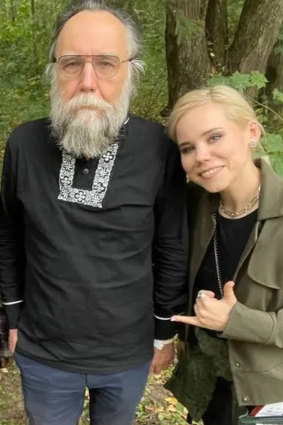 Alexander Dugin with his daughter Darya.