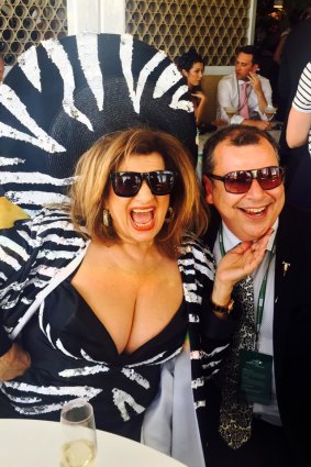 Maria Venuti and Andrew Hornery at Derby Day 2016.