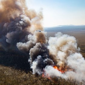 While none of the state-wide bushfires are immediately threatening property on Friday, but plenty of smoke still remains.