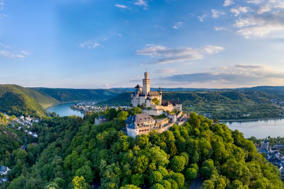 A área mais alta: Castelo de Marksburg, no Reno.
