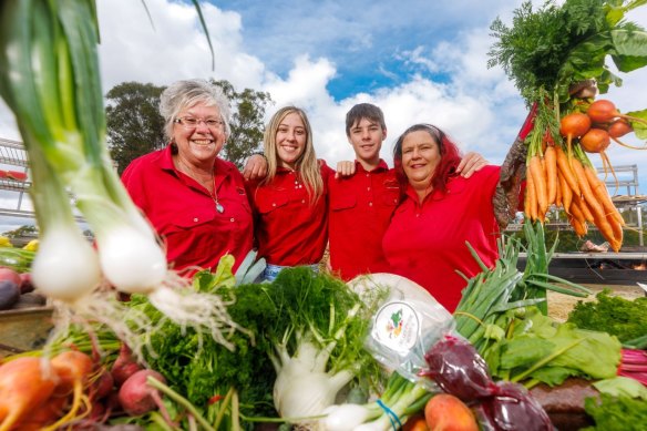 The Valley Pride crew at Towri Growers Market.