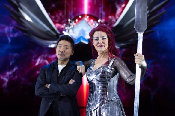 Ring leaders: director and production designer Chen Shi-Zheng, with Lise Lindstrom.
