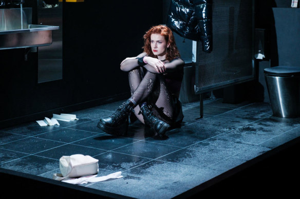 Rose (Janet Anderson) charts a course through memorable life moments in bathrooms.