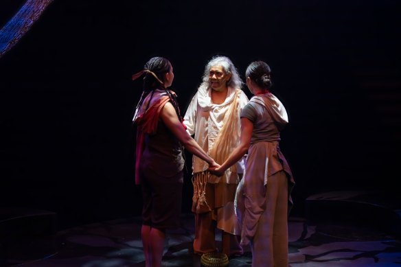 Something wicked this way comes: La Boite’s Macbeth stars Mel Ree, Roxanne McDonald and Nicole Hoskins.