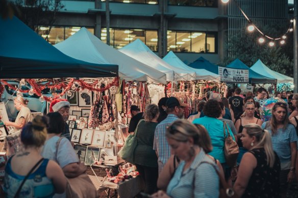 Nundah by Night markets take place next to the station.