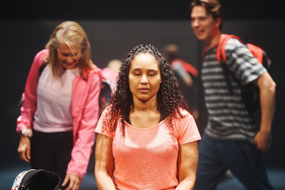 Carla Haynes (centre) plays Zuzu, an aspiring dancer, in the play.