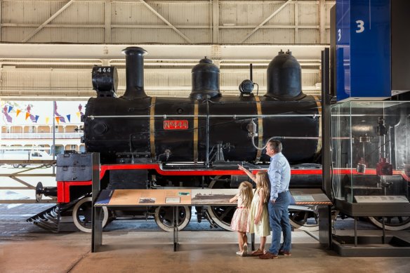 The Workshops Rail Museum in Ipswich has locomotives spanning the history of train travel in the state.