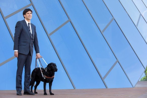 “Just being respectful really helps us": Scott Grimley and his Guide Dog Dudley.