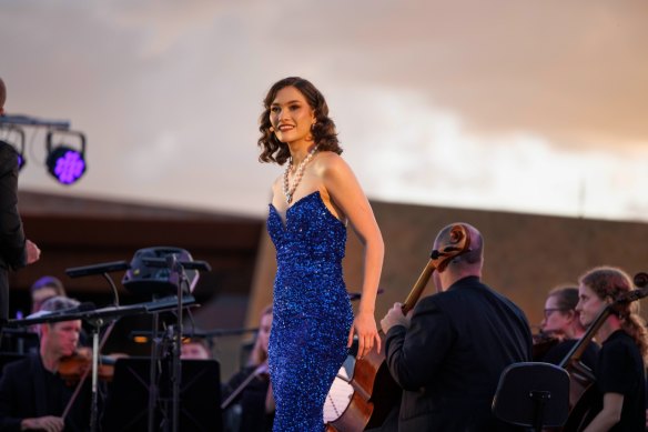 Soprano Nina Korbe has ancestry in the region where the Festival of Outback Opera takes place.