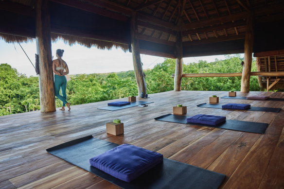 Yoga space at Ngalung Kalla.