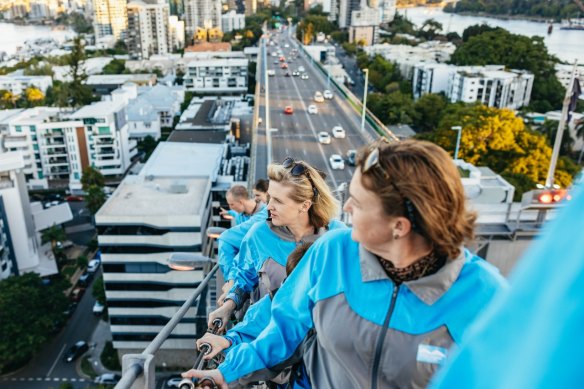 Story Bridge Adventure Climb takes climbers to the top of Brisbane’s famous bridge.