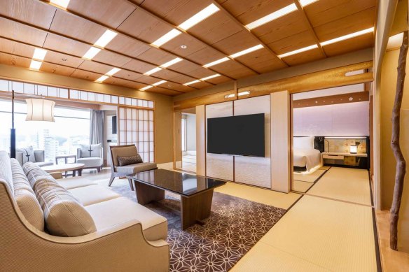 This is an all-suite, luxe hotel mix Japanese and Western styles.