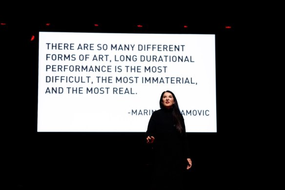 No Intermission (2022), Marina Abramović Institute at Royal Theatre Carré, Amsterdam. 