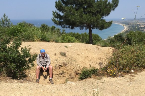 Trainer Peter Moody at Anzac Cove on the Gallipoli peninsula, Turkey.