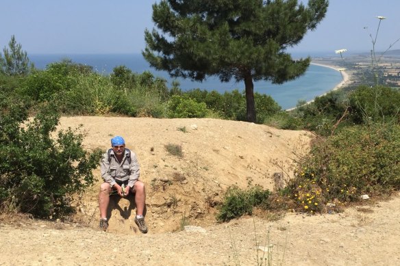 Trainer Peter Moody at Anzac Cove on the Gallipoli peninsula, Turkey.