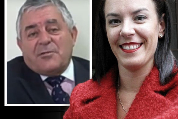 Melissa Caddick and her one-time accountant, Cyril ‘John’ Pearson, who is a former bankrupt and was jailed for fraud.