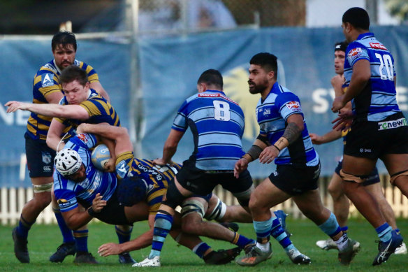 Sydney University and the Western Sydney Two Blues square off. 