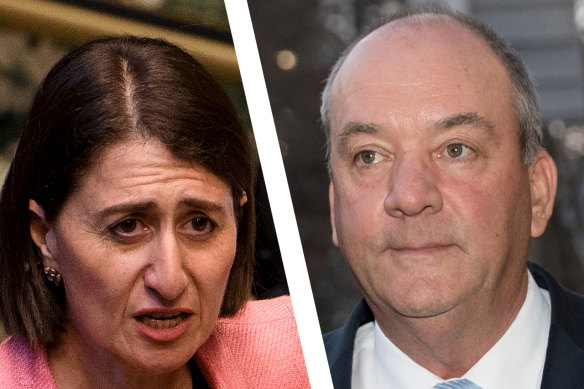 Premier Gladys Berejiklian and former MP, Daryl Maguire.