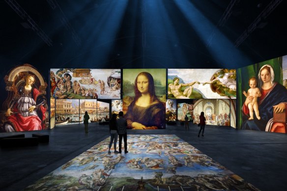 HOTA’s show is an immersive digital experience bringing together the greatest masterpieces of the Renaissance in Italy.