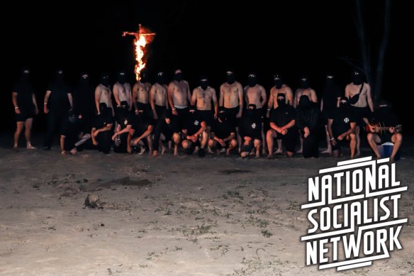 The National Socialist Network at a gathering in the Grampians.