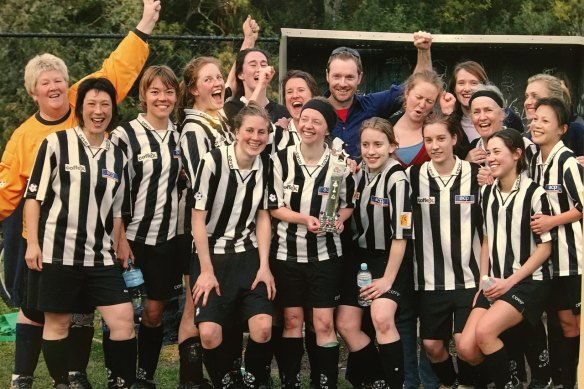 The author and his beloved team, the Brunswick Zebras.