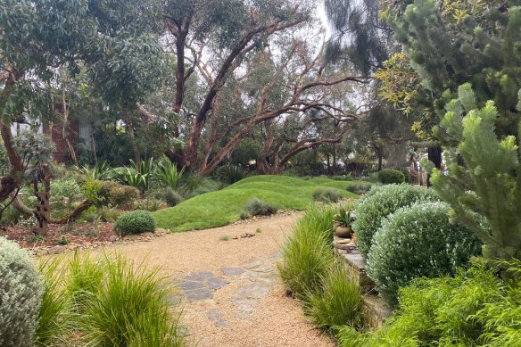 Peter Shaw’s garden on the Great Ocean Road.