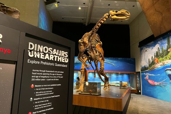 Queensland Museum’s new display of prehistoric Queensland has opened.