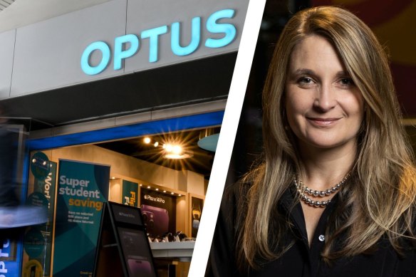 Optus chief executive Kelly Bayer Rosmarin