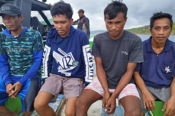 The boat turned around this week had four Indonesian crew.