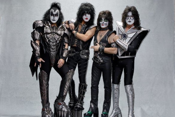 The Kiss line-up of Gene Simmons (left), Paul Stanley, Eric Singer and Tommy Thayer has been together for 15 years.