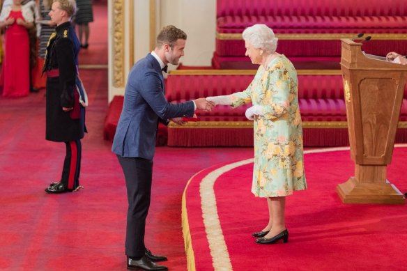 Johnson received a young leader’s award from Queen Elizabeth II in 2018.