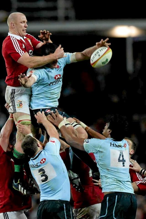 Lineout during the Waratahs v Lions. 