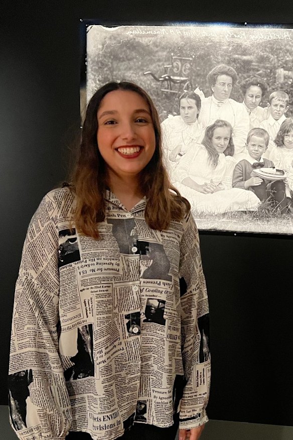 Exhibition curator Elena Dias-Jayasinha.