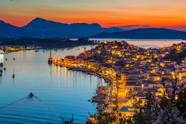 The town of Poros, Greece.