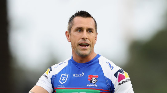 Mr 300 ... Knights halfback Mitchell Pearce.